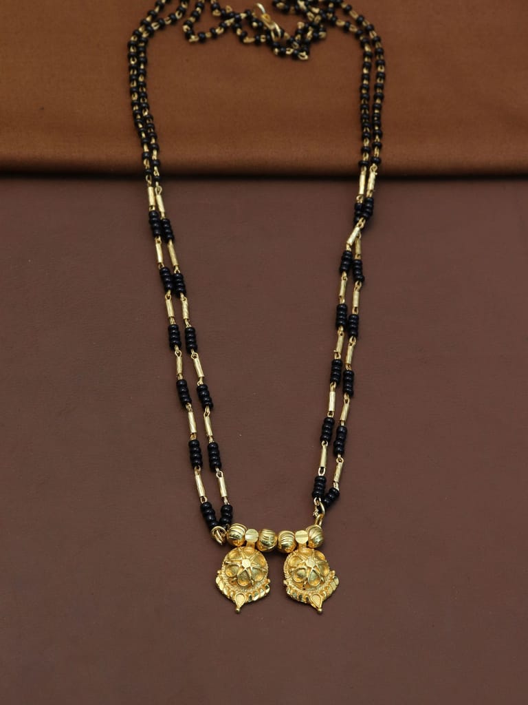 Traditional Double Line Mangalsutra in Gold finish - M308