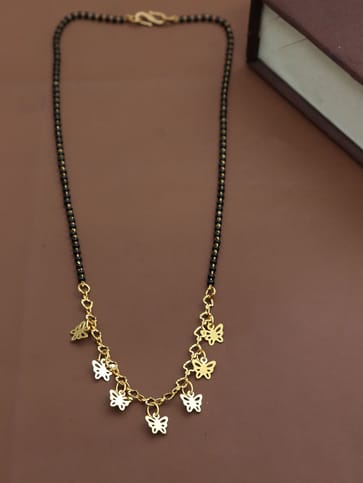Traditional Single Line Mangalsutra in Gold finish - M284