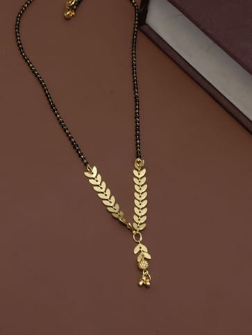 Traditional Single Line Mangalsutra in Gold finish - M334