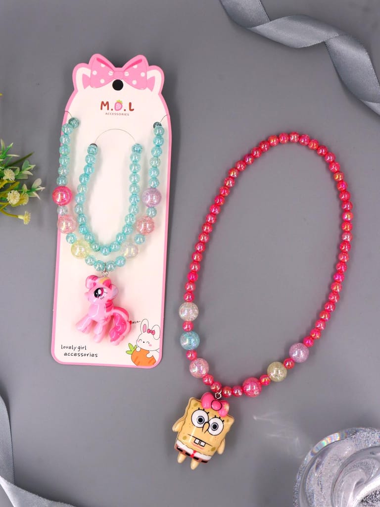 Kids Necklace with LED Flashing Pendant in Assorted Designs - CNB39113