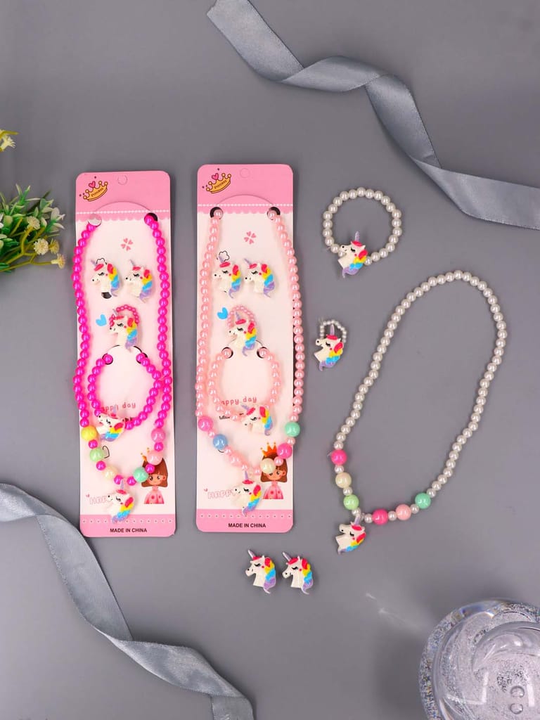 Kids Necklace Set in Assorted color - CNB39122