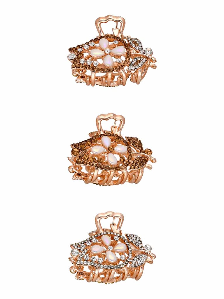 Fancy Butterfly Clip in Rose Gold finish - OMS142LC