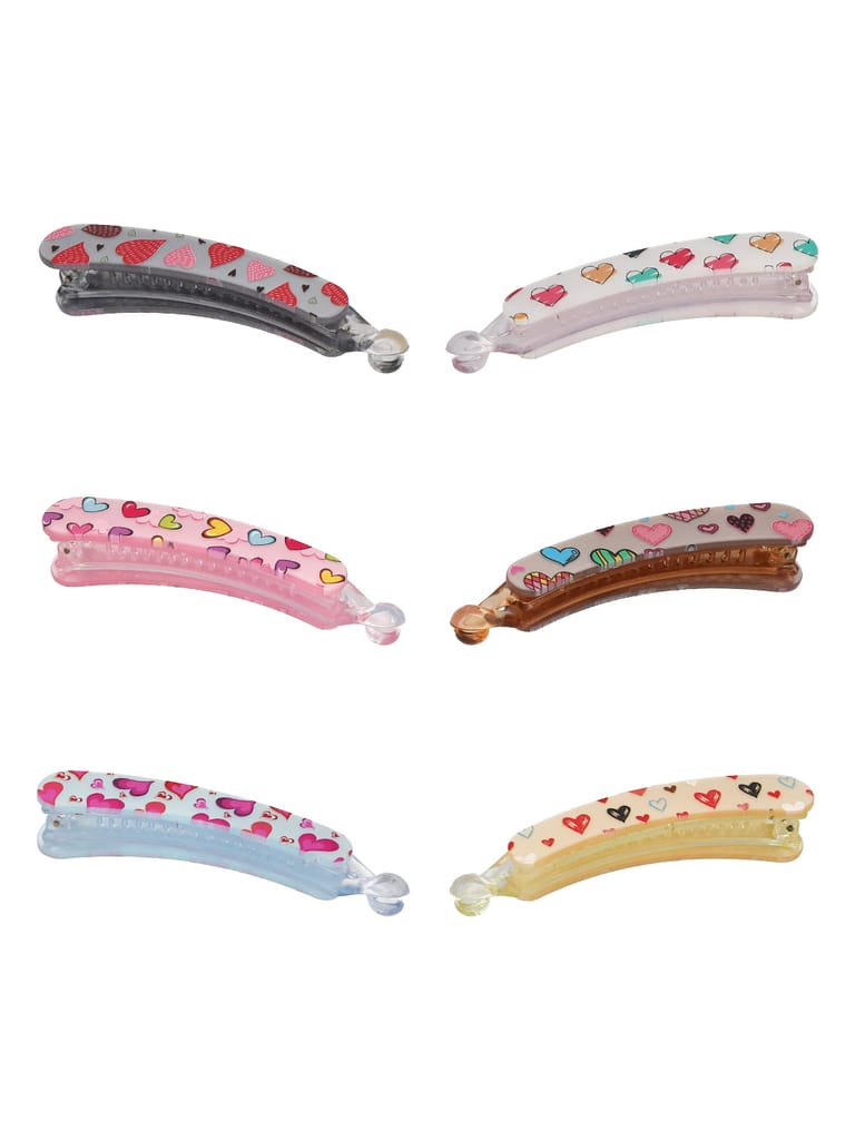 Printed Banana Clip in Assorted color - CNB39679