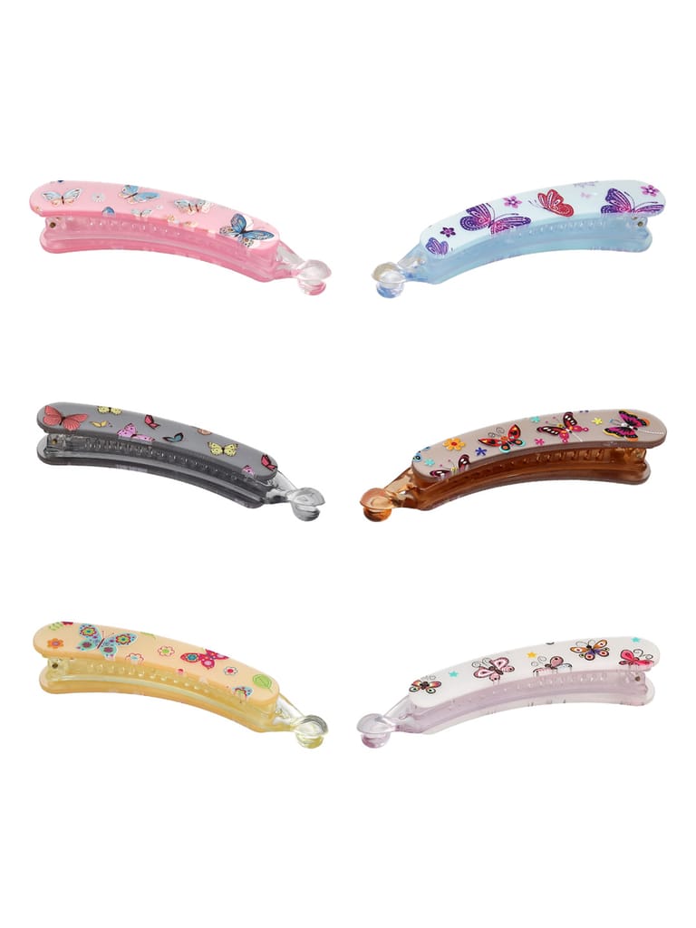Printed Banana Clip in Assorted color - CNB39680