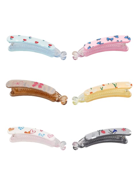 Printed Banana Clip in Assorted color - CNB39682