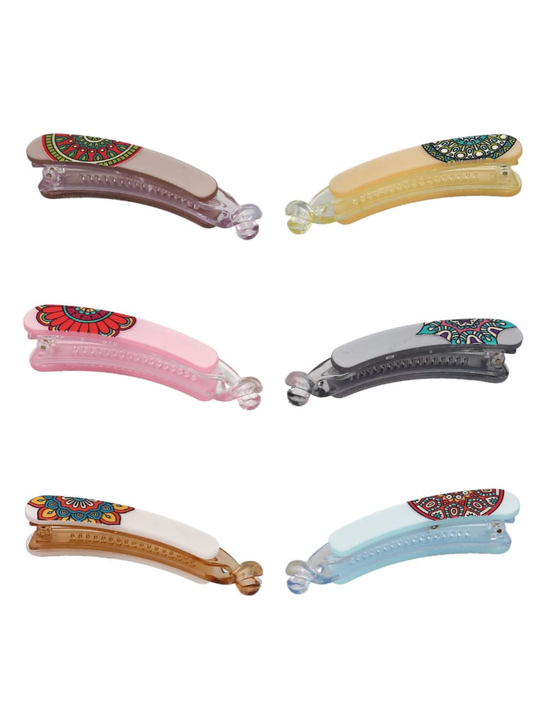 Printed Banana Clip in Assorted color - CNB39685
