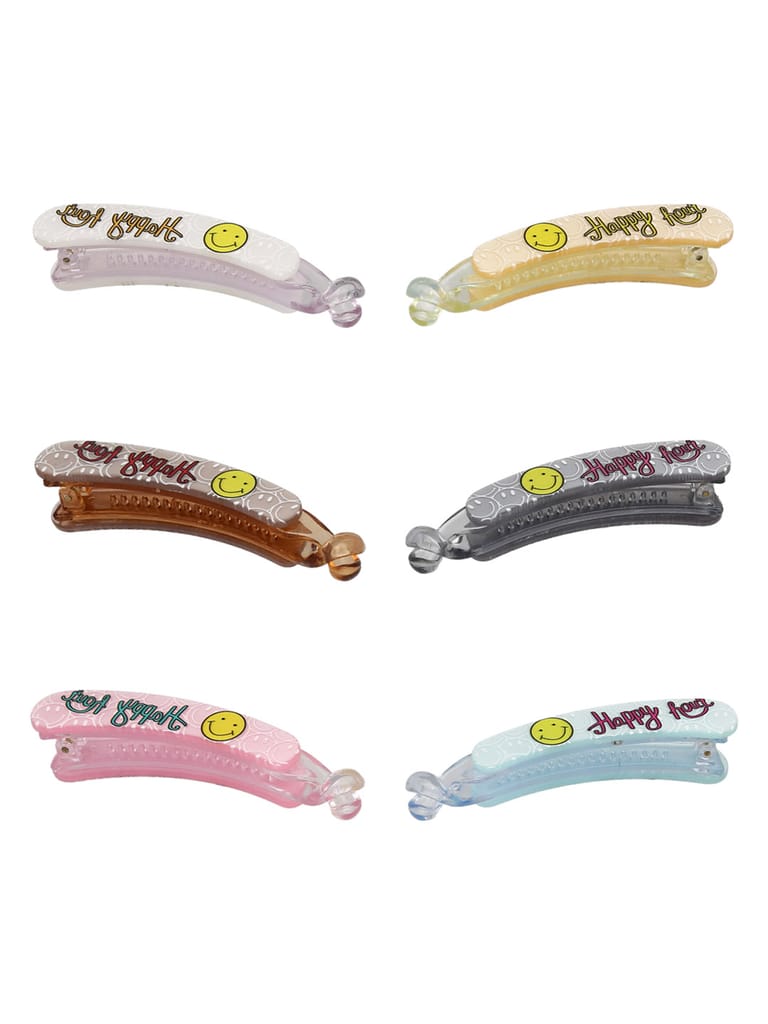 Printed Banana Clip in Assorted color - CNB39688