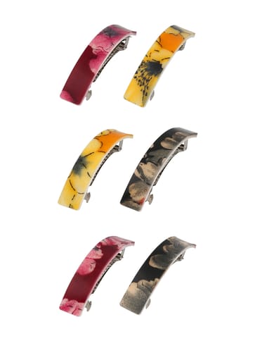 Printed Hair Clip in Assorted color - NIH208