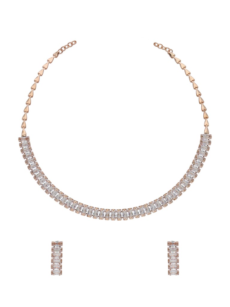 Western Necklace Set in Rose Gold finish - CNB23202