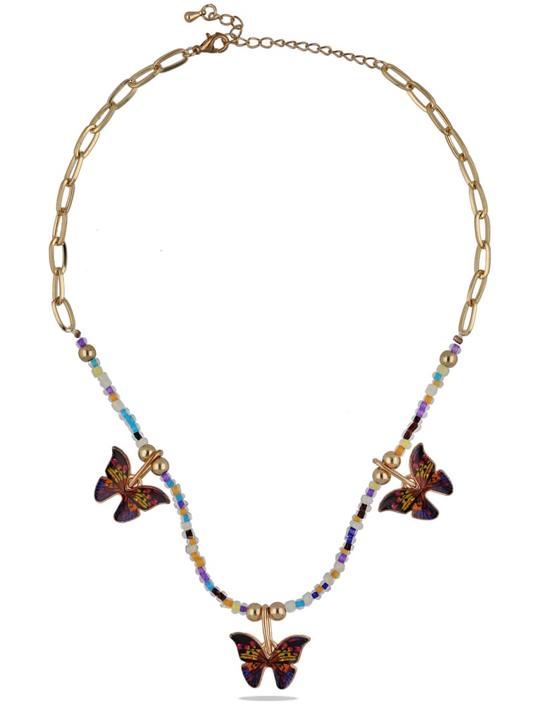 Western Necklace in Gold finish - CNB27921