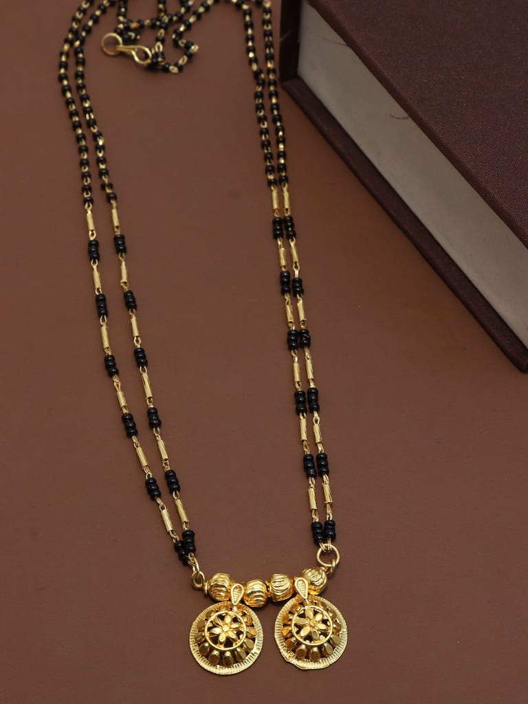 Traditional Double Line Mangalsutra in Gold finish - M613