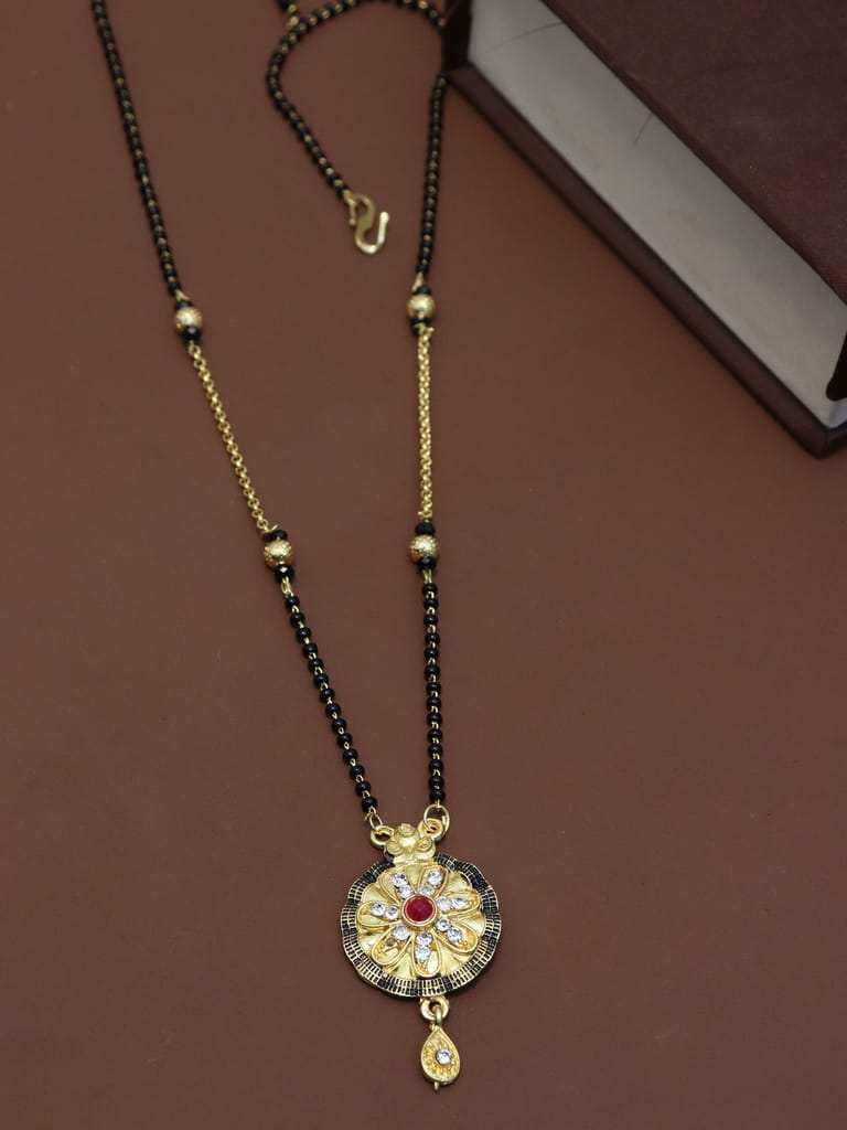 Traditional Single Line Mangalsutra in Gold finish - M741