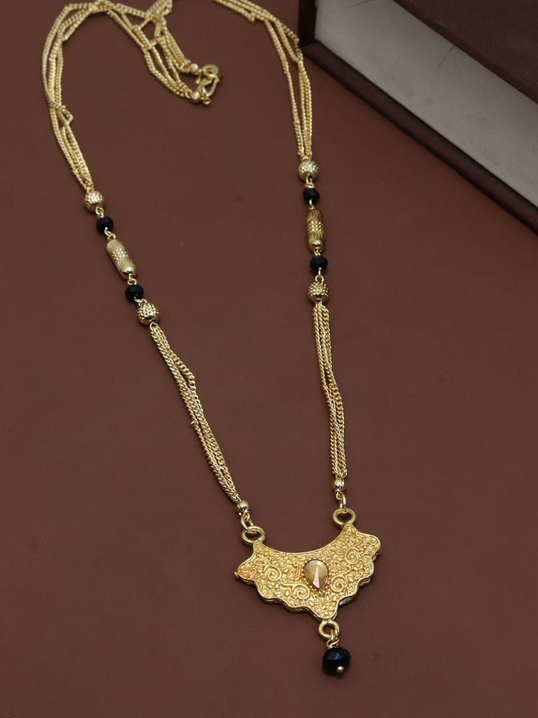 Traditional Double Line Mangalsutra in Gold finish - M831
