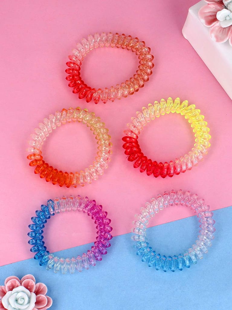 Telephone Wire Style Spiral Rubber Bands - CNB42803