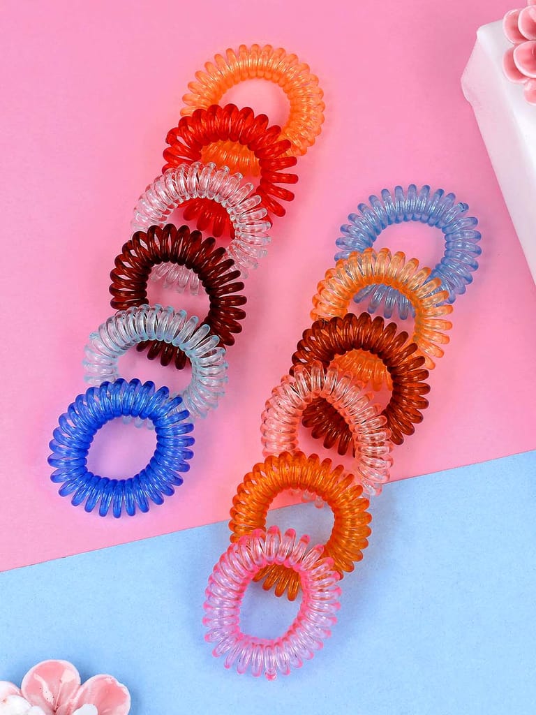 Telephone Wire Style Spiral Rubber Bands - CNB42813