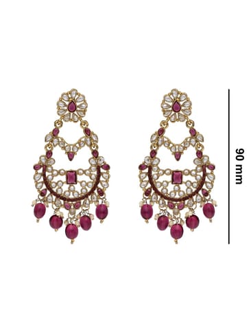 Reverse AD Tikka Earring Set in Mehendi finish - NRJ272