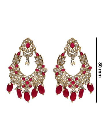 Reverse AD Tikka Earring Set in Mehendi finish - NRJ275