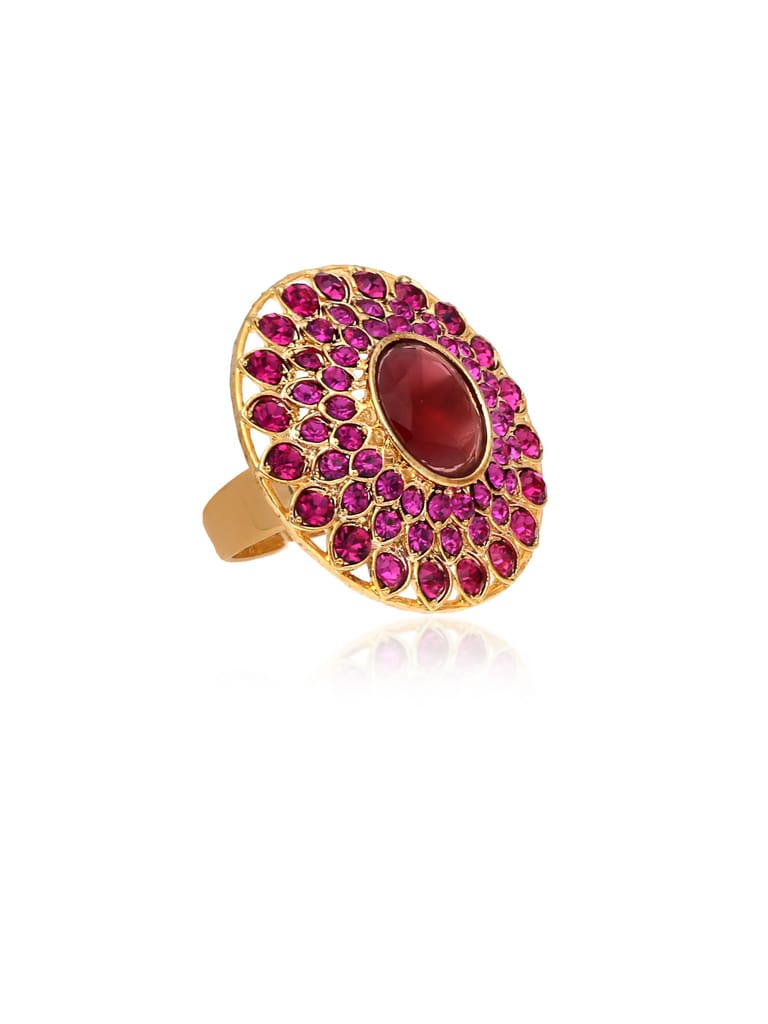 Traditional Finger Ring in Gold finish - CNB30092
