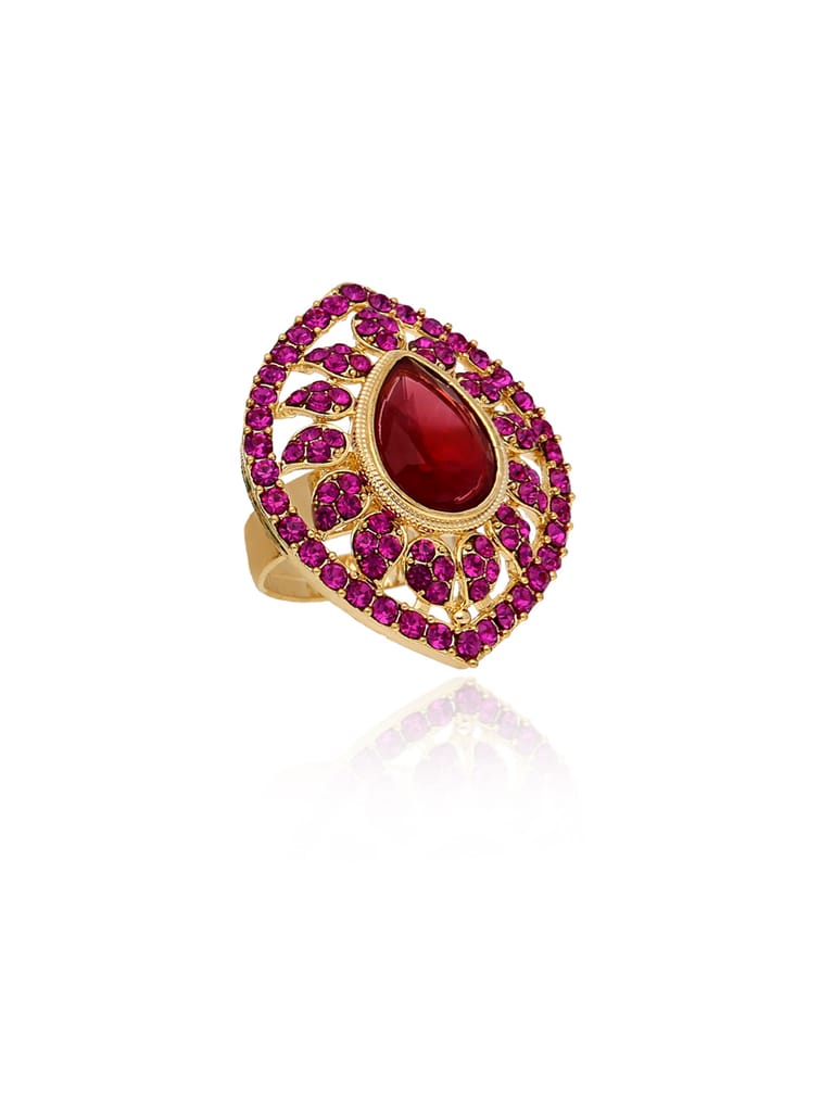 Traditional Finger Ring in Gold finish - CNB30076