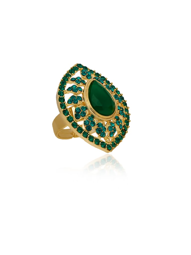 Traditional Finger Ring in Gold finish - CNB30079