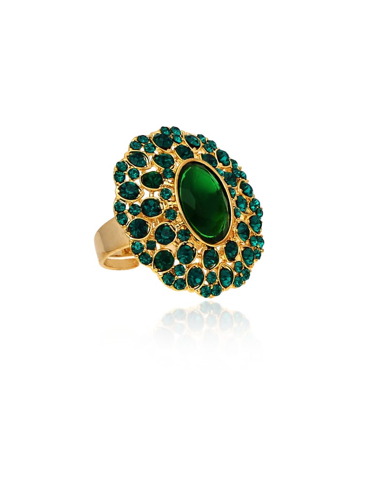 Traditional Finger Ring in Gold finish - CNB30068