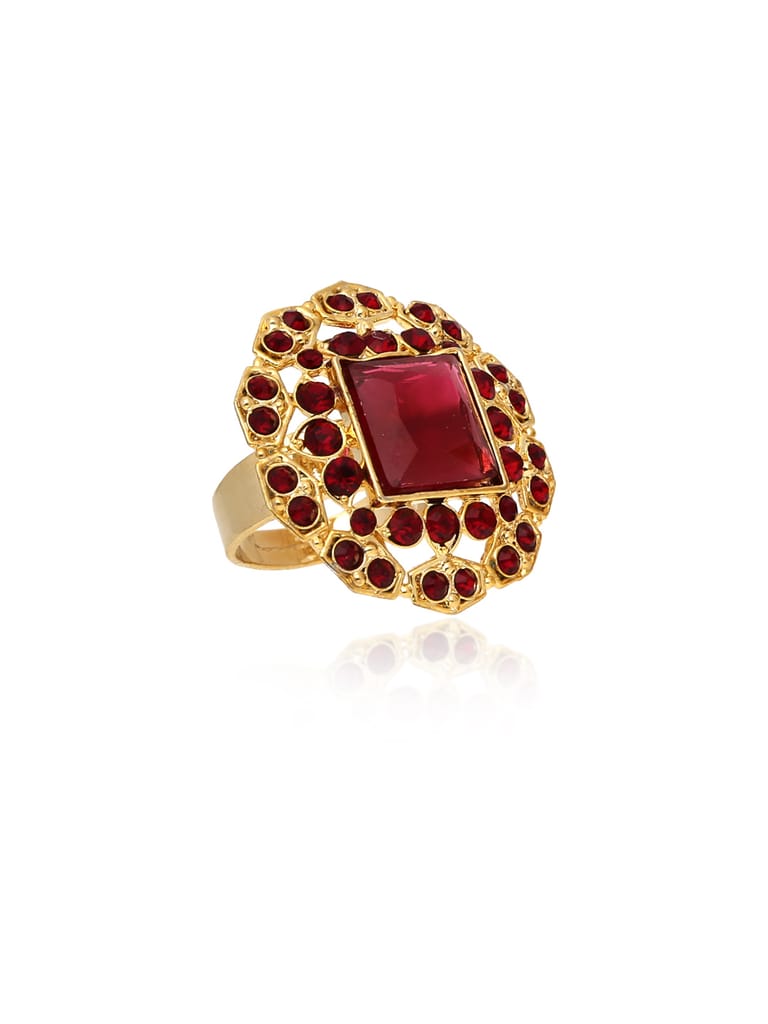 Traditional Finger Ring in Gold finish - CNB30058