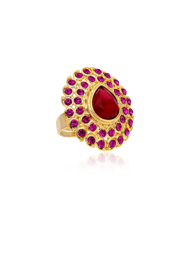 Traditional Finger Ring in Gold finish - CNB30037