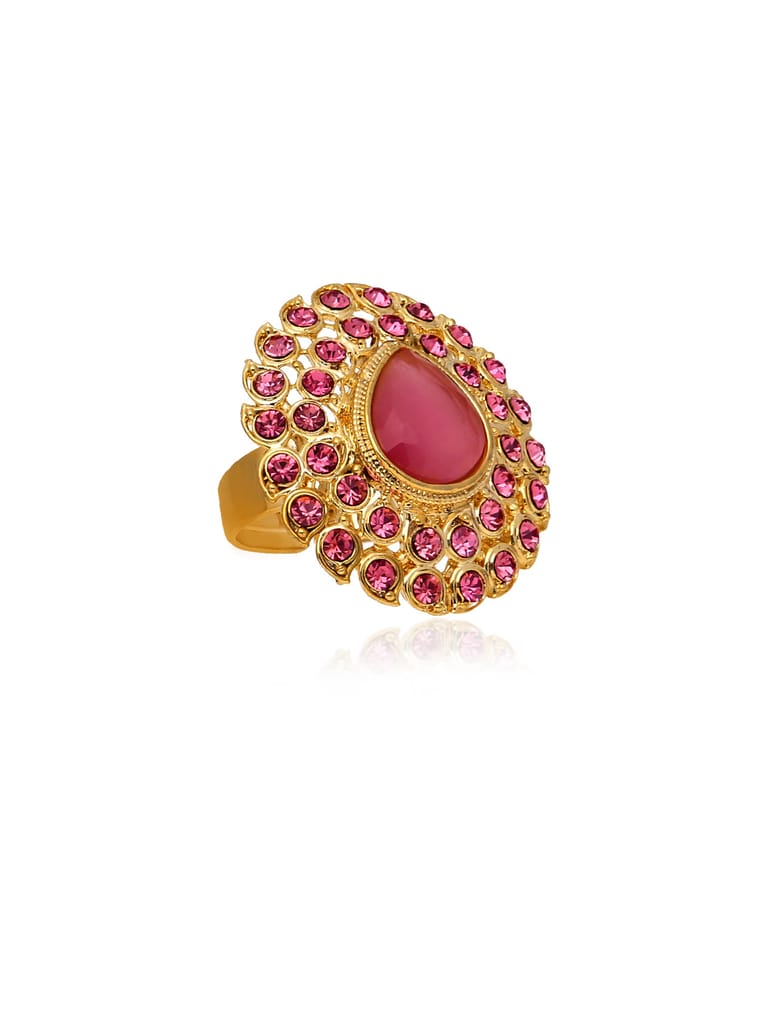 Traditional Finger Ring in Gold finish - CNB30040