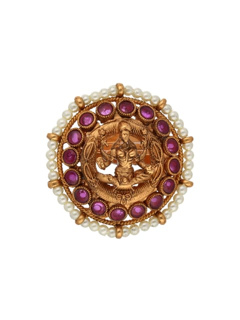 Temple Finger Ring in High Gold finish - SRESAF59RU