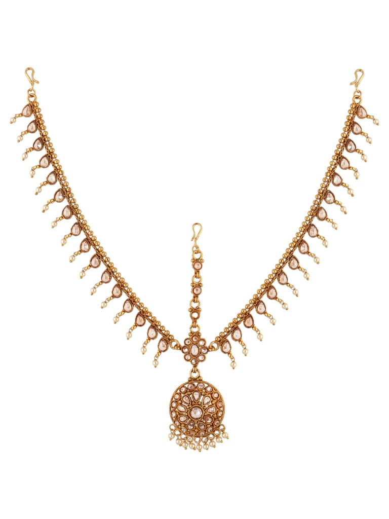 Antique Matha Patti in Gold finish - CNB22227