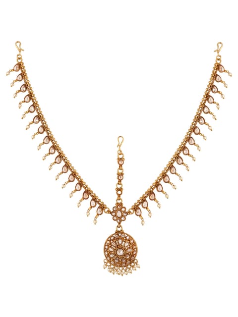 Antique Matha Patti in Gold finish - CNB22227