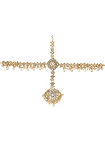 Kundan Matha Patti in Gold finish - CNB21980