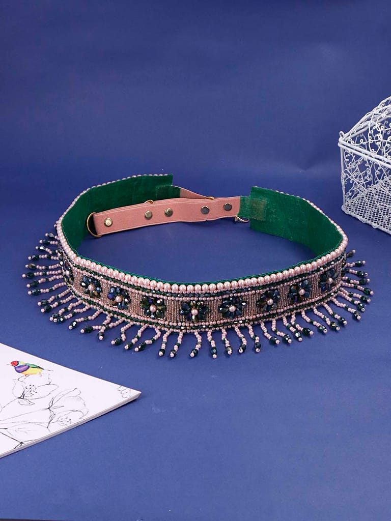 Traditional Waist Belt in Green color - CNB38014