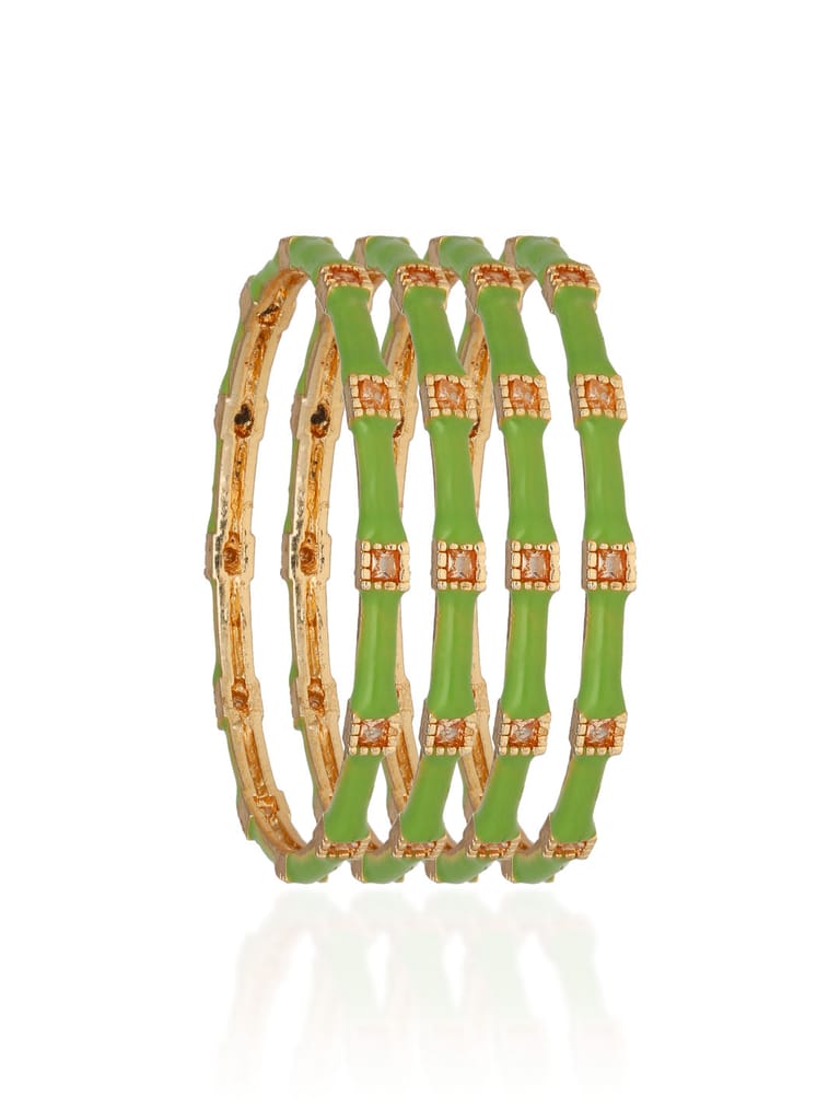 Meenakari Bangles in Gold finish - CNB30171