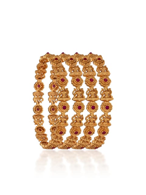 Temple Bangles in Rajwadi finish - CNB36071