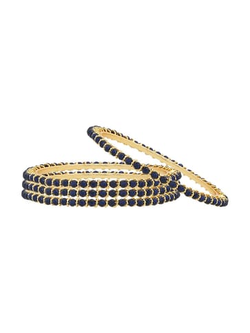 Crystal Bangles in Gold finish - CNB3158-2.10