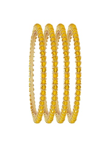 Crystal Bangles in Gold finish - CNB3127-2.8