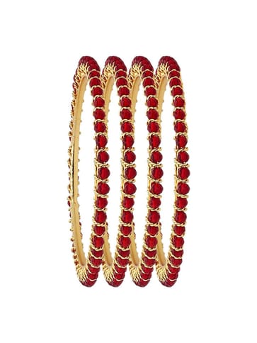 Crystal Bangles in Gold finish - CNB3161-2.4