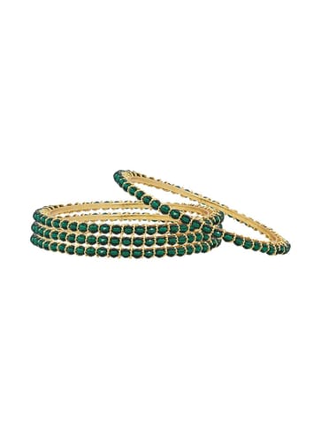 Crystal Bangles in Gold finish - CNB3143-2.4