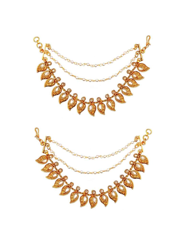 Temple Ear Chain in Gold finish - CNB2948