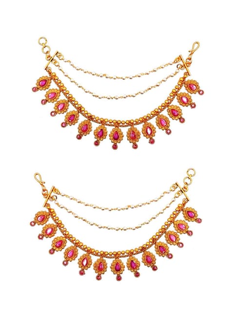 Temple Ear Chain in Gold finish - CNB2932