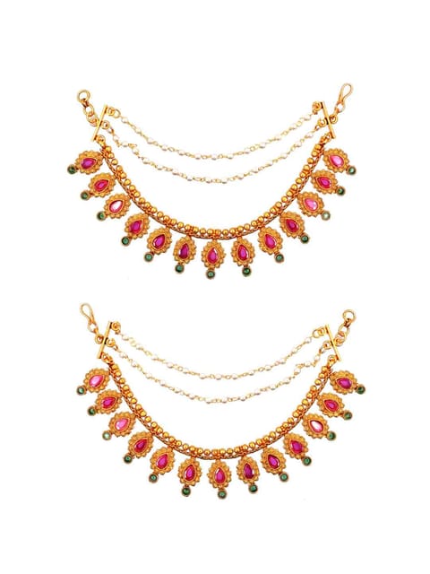 Temple Ear Chain in Gold finish - CNB2934