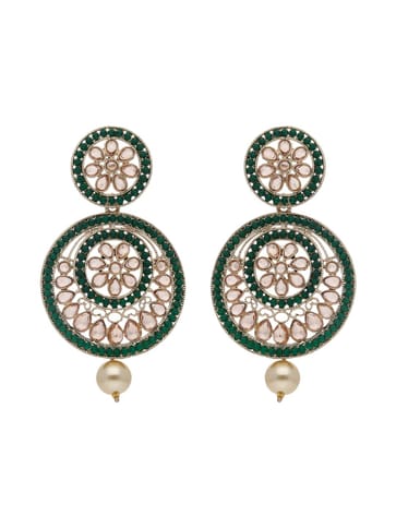 Reverse AD Long Earrings in Rose Gold finish - CNB21808