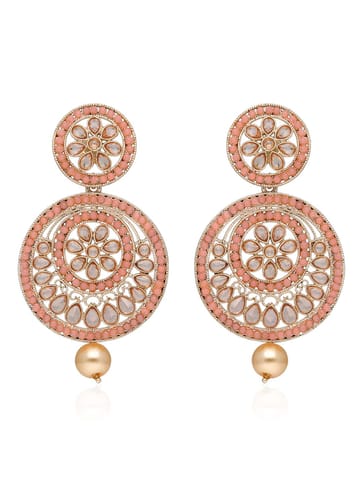 Reverse AD Long Earrings in Rose Gold finish - CNB34596