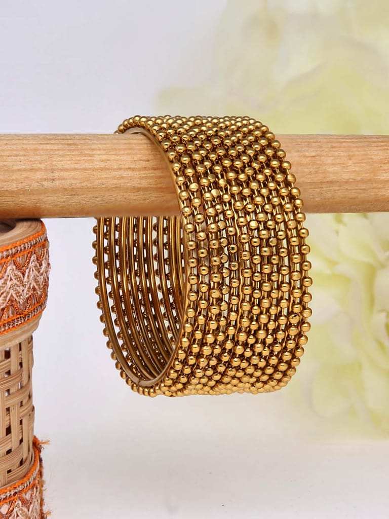 Metal Bangles in Gold finish - 651GO