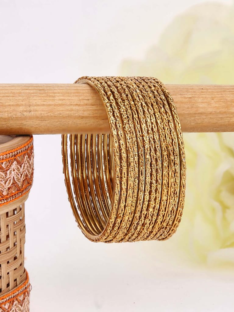 Metal Bangles in Gold finish - 1929GO