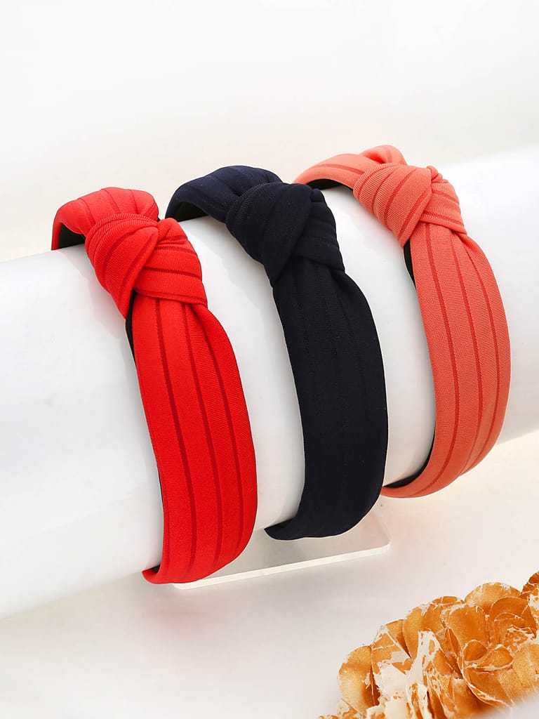 Hair Band with Fabric Bow in Assorted color - THF090