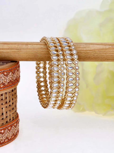 Kundan Bangles in Gold finish - 21090