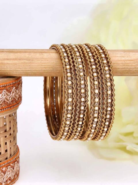 Traditional Bangles in Gold finish - 1533