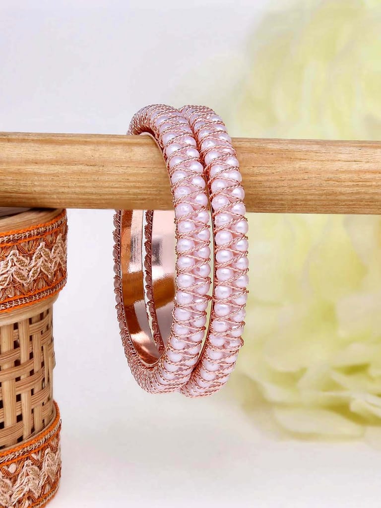 Traditional Bangles in Rose Gold finish - 400RG